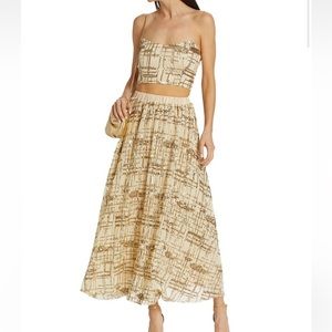 🆕✨En Saison Romi Embellished Sequin Skirt Large Sold out Saks BNWT
